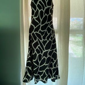Giraffe print maxi dress